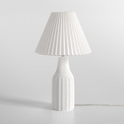 Vanessa 22.3" Ceramic Table Lamp with Folding Lampshade