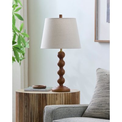 Hananiah 1-Light Solid Wood Table Lamp