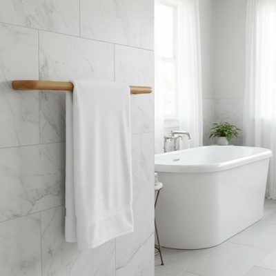 Premium Teak Towel Bar