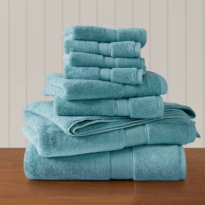 800 GSM Ultra-Soft 100% Cotton 8-Piece Towel Set