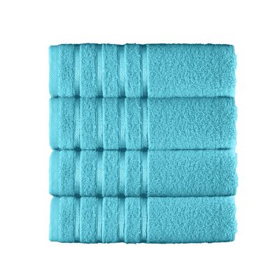 Elegant Comfort 100% Turkish Cotton 4-Piece Towel Set