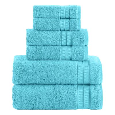 Elegant Comfort Luxury 6-Piece 100% Turkish Cotton Towel Set