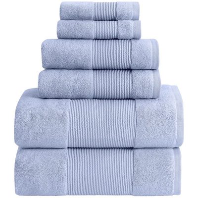 Modern Threads Air Cloud 6-Piece Zero-Twist Cotton Towel Set