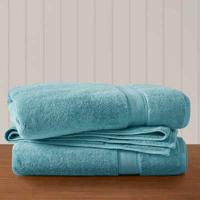 800 GSM 100% Cotton 2-Piece 34x68 Bath Sheet Set