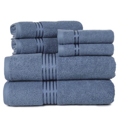 Lavish Home 6-Piece 625 GSM 100% Cotton Bathroom Towel Set