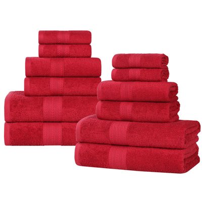 Hannu Sustainable Cotton 12-Piece Assorted Bathroom Towel Set