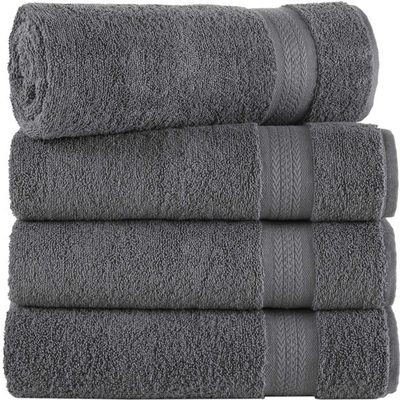 4-Pack Quick-Dry 100% Turkish Cotton Bath Towels