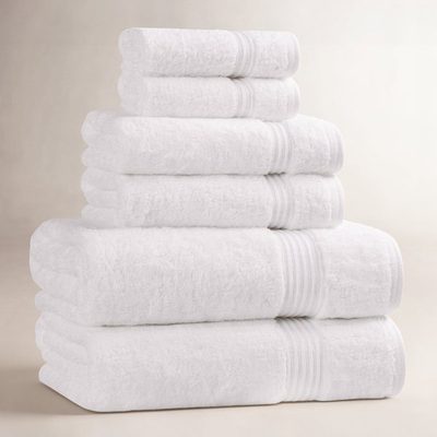 Oleg Heritage Egyptian Cotton 6-Piece Bathroom Towel Set