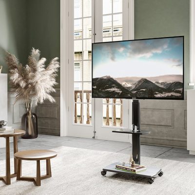 Abbing Height Adjustable Swivel Floor TV Stand for 32-70 inch TVs
