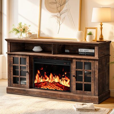Anias TV Stand for TVs up to 70" with Electric Fireplace
