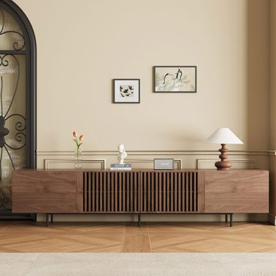 Kleitos Solid and Manufactured Wood TV Stand