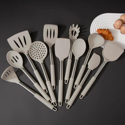 11-Piece Premium Silicone Kitchen Utensil Set for Nonstick Cookware