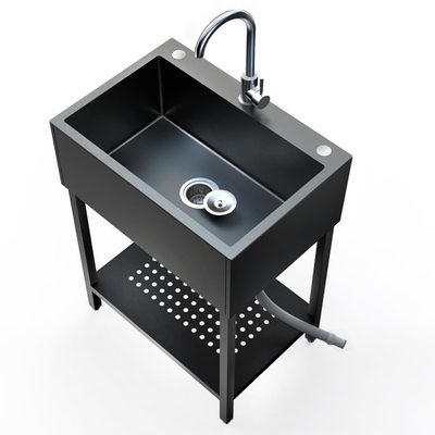 26 x 18 Inch Freestanding Stainless Steel Utility Sink