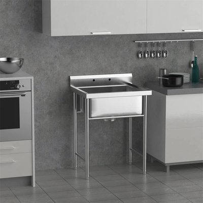 31 x 27 Inch Silver Freestanding Laundry Sink