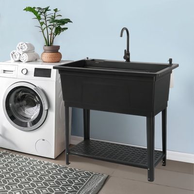 40 Inch Big Laundry Tub Utility Sink with Faucet