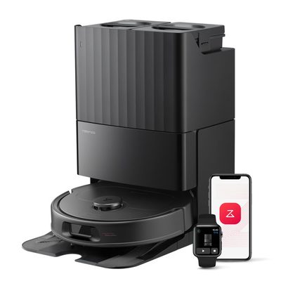 Roborock QV 35S Robot Vacuum and Mop, 10,000Pa Suction Vacuum Cleaner, Self-Emptying, Self-Washing & Air Drying, 10mm Mop Lifting