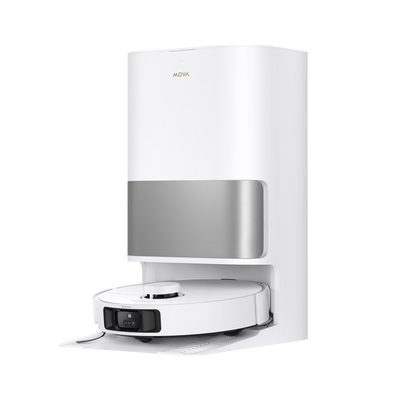 MOVA P10 Pro Ultra Robot Vacuum and Mop, Extenable Mop, Edge-to-Edge Cleaning,13000 Pa Suction, CleanLift System, Hot Water - White