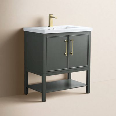 Jewell 30" Single Bathroom Vanity with Ceramic Top
