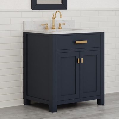 Minnetrista 30" Single Bathroom Vanity with Marble Top