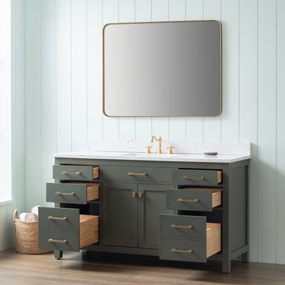 Ajhane 60" Single Bathroom Vanity Set