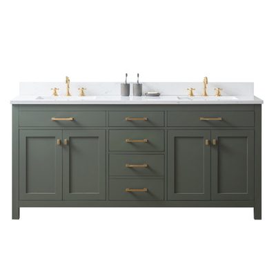Ajhane 72" Double Bathroom Vanity Set