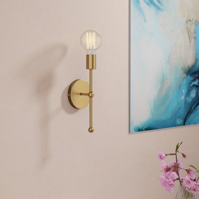 Haleigh 1-Light Dimmable Wall Sconce