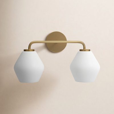Rooks 17" 2-Light Dimmable Steel Vanity Light