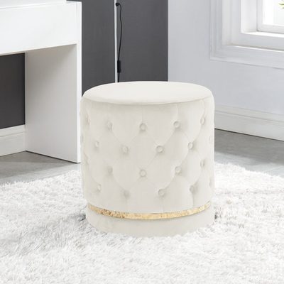 Crofton Velvet Swivel Vanity Stool