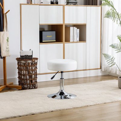 Highfill Adjustable Swivel Vanity Stool with Tufted Seat
