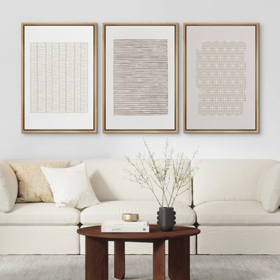 Geometric Subtle Abstract Modern Minimalist Neutral Home