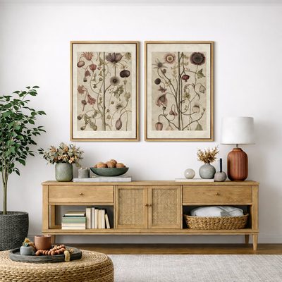 Abstract Botanical Classic Floral Plant