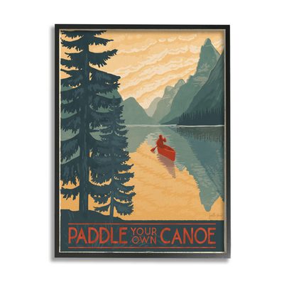Paddle Your Own Canoe Phrase Mountain Lake Adventure