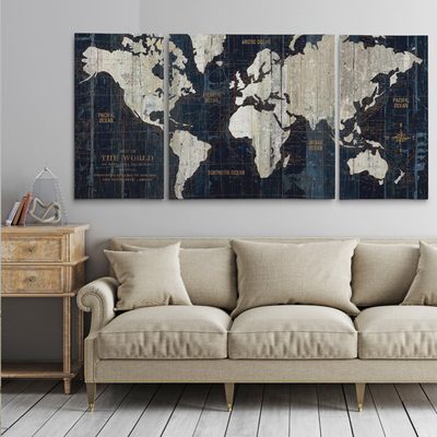 Ocean Eye I 3 Piece Wrapped Canvas Print Set