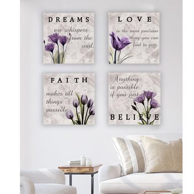 Purple Tulip Bathroom Decor