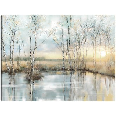 Calm Reflections by Studio Arts Meadow Birch Trees