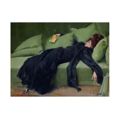 Amarian Decadent Young Woman After the Dance Ramon Casas