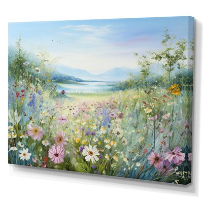 Simplity Wreath Green Flower Field Flower Field