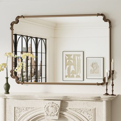 Genan Scalloped Rectangle Accent Wall Mirror