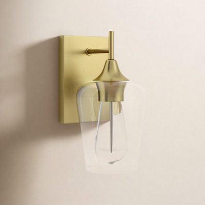 Breena 1-Light Dimmable Armed Sconce