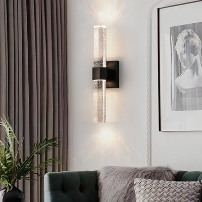 Ernesta 1-Light Dimmable LED Crystal Wallchiere