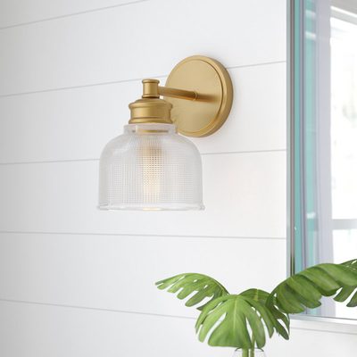 Kimberlee 1-Light Dimmable Armed Sconce