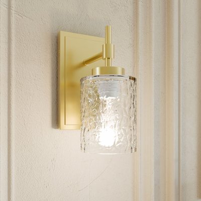Berlta 1-Light Dimmable Steel Armed Sconce