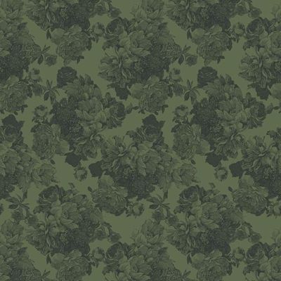 Barbara Ann Wallpaper by Wallshoppe – Army Green