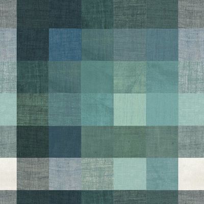 Bellport Madras Large Wallpaper by Chris Benz – Blue