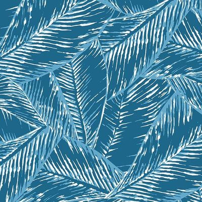 Best Fronds Wallpaper by Wallshoppe – Cadet Blue
