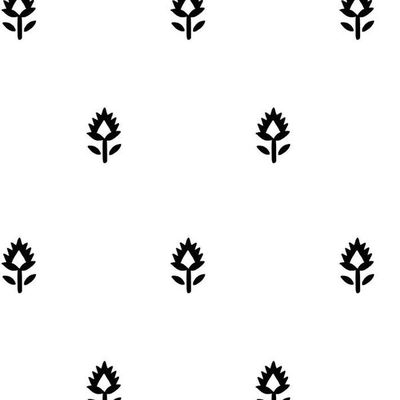 Block Print Wallpaper by Sugar Paper – Black On White