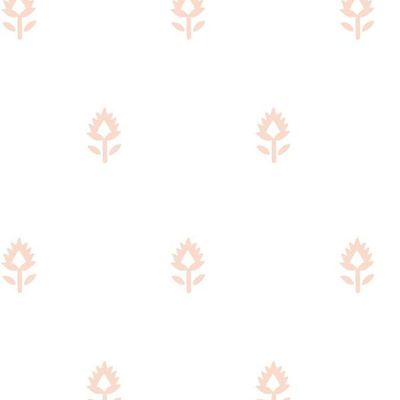 Block Print Wallpaper by Sugar Paper – Pink On White