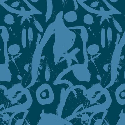 El Quijote Wallpaper by Chris Benz – Blues