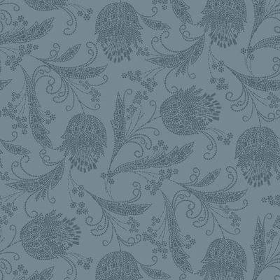 Eleanor Rigby Wallpaper by Wallshoppe – Flint / Dior Gray