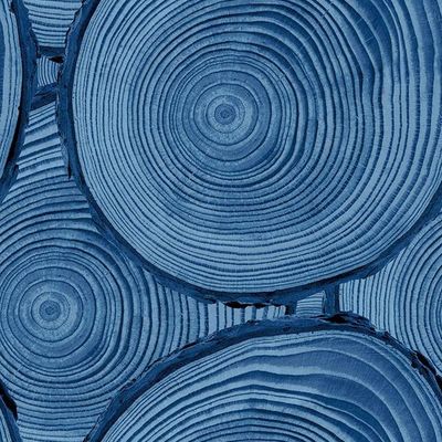 Faux Bois Wallpaper by Nathan Turner – Blue